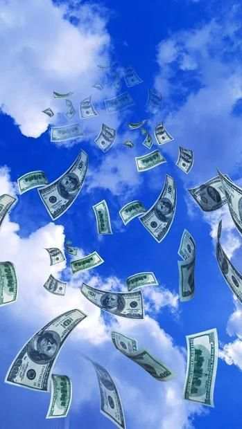 Money Falling APUS Live Wallpaper screenshot 1