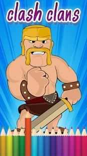 Clash Clans Coloring Game screenshot 1