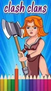 Clash Clans Coloring Game screenshot 4