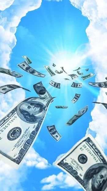 Money Falling APUS Live Wallpaper screenshot 2