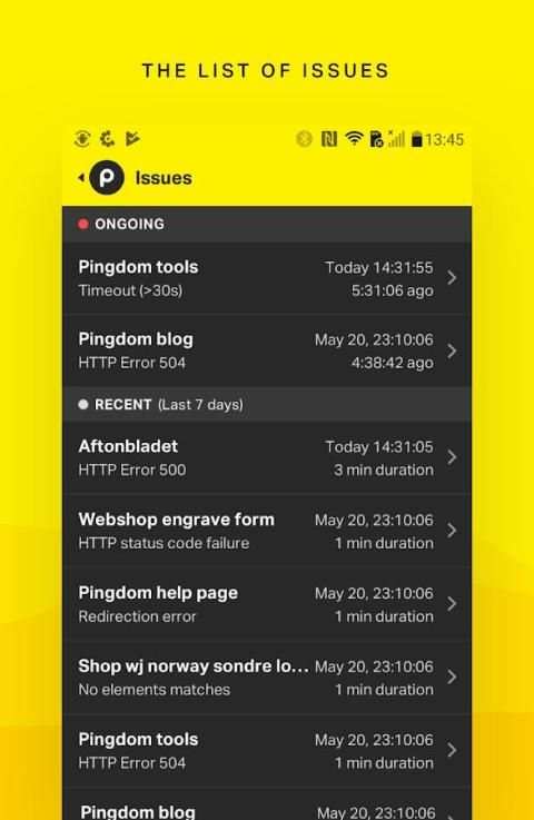 Pingdom screenshot 4