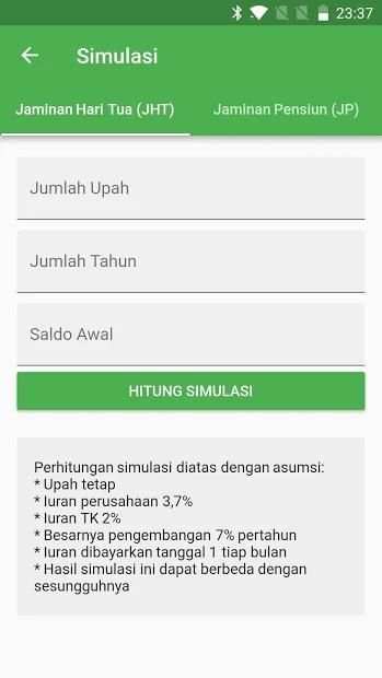 KuBPJS–Cek Saldo BPJSTK dan informasi BPJSTKU screenshot 2