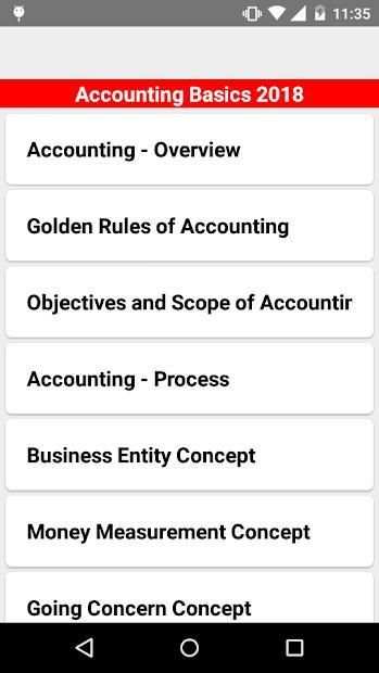 Accounting Basics 2018 स्क्रीनशॉट 4