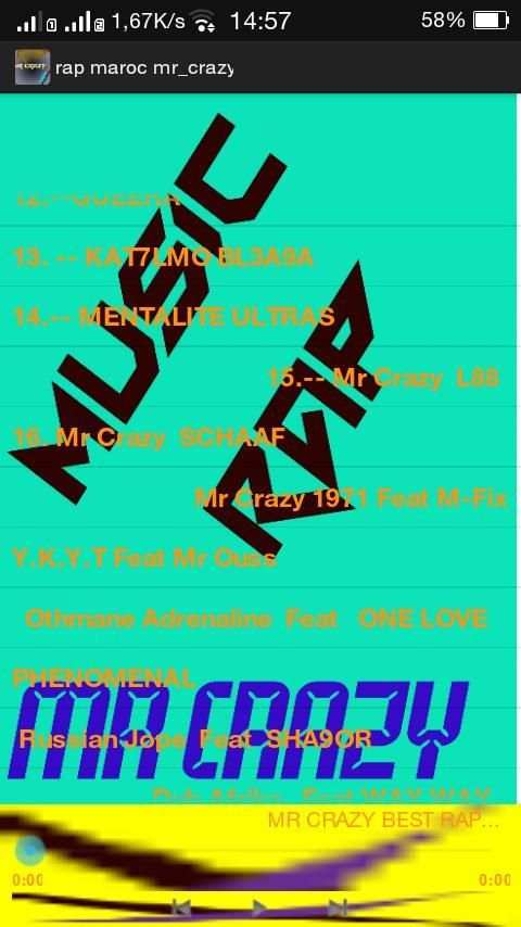 rap maroc mr crazy screenshot 3