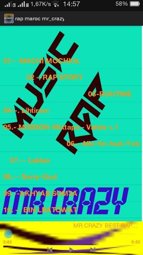 rap maroc mr crazy screenshot 4