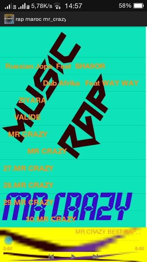 rap maroc mr crazy screenshot 2