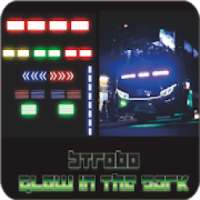 Kumpulan Strobo dan stiker bussid : glow in dark
