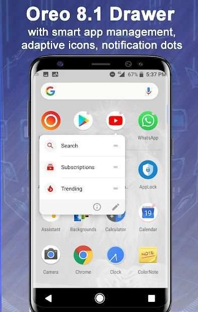 Launcher Oreo 8.1 स्क्रीनशॉट 4