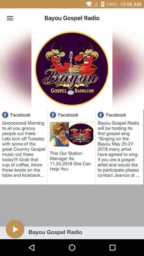 Bayou Gospel Radio स्क्रीनशॉट 2