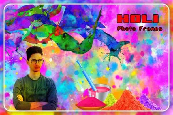Holi Photo Frames स्क्रीनशॉट 4