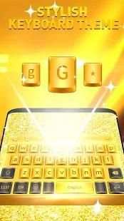 Golden Smart Keyboard with Emoji screenshot 3