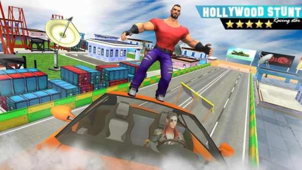 Hollywood City Speed Car Racing Stunts स्क्रीनशॉट 11