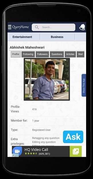 Question Answer App, QueryHome screenshot 8