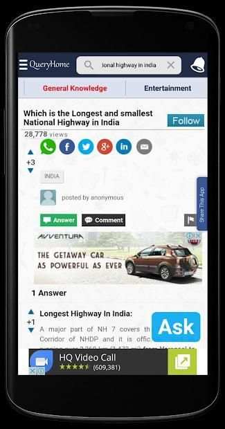 Question Answer App, QueryHome screenshot 11