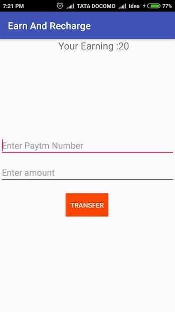 Earn And Recharge स्क्रीनशॉट 1