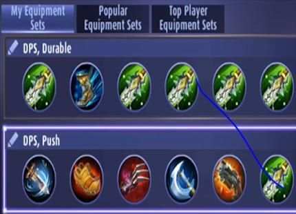 build ITEM gear MOBA ML screenshot 1