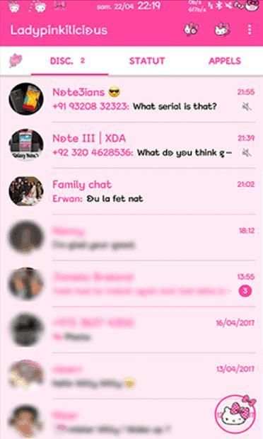pink theme WA new 2018 for android screenshot 4