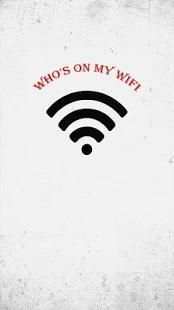 Who Is On My Wifi * netcut scan screenshot 1