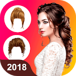 Women Hair Style Photo Editor 2018 आइकन