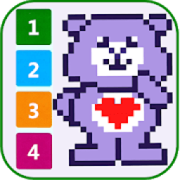 Color By Number Care Bear - Pixel Sandbox icon