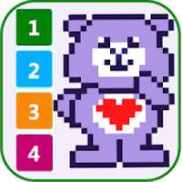 Color By Number Care Bear - Pixel Sandbox on 9Apps