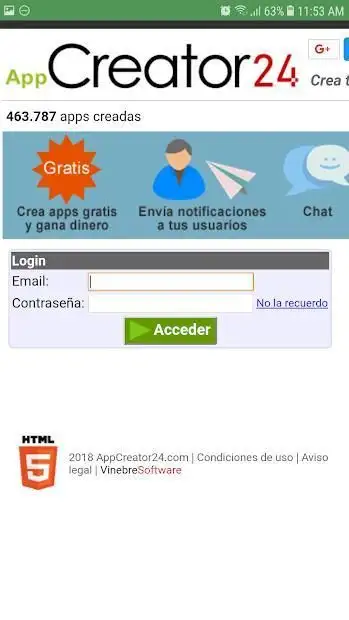 AppCreator24 स्क्रीनशॉट 1