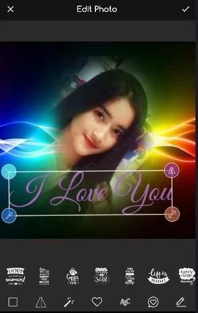 Rainbow Fire Photo Frame screenshot 1