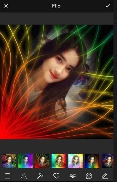 Rainbow Fire Photo Frame screenshot 5