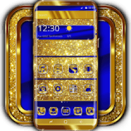 ikon Cobalt and Gold Launcher Theme