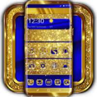 Cobalt and Gold Launcher Theme