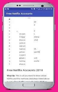 browser for Free Netflix Account 2018 screenshot 1