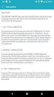 Speak For Me Translator screenshot 1