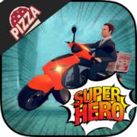 SuperHero Pizza Delivery - Bike Stunts Games 2018