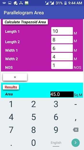 Area Calculator स्क्रीनशॉट 4