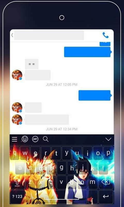 Anime Keyboard Emoji - Uzumaki Naruto Keyboard screenshot 1