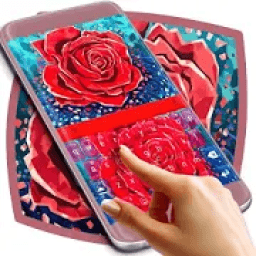 Red Flower Keyboard आइकन