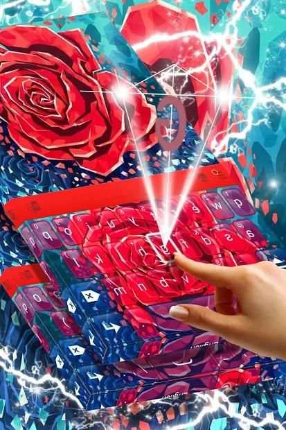 Red Flower Keyboard स्क्रीनशॉट 3