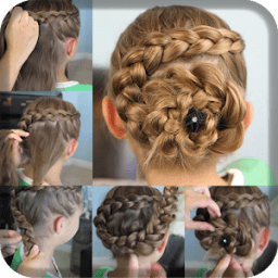 Girls Hairstyle Step by Step आइकन