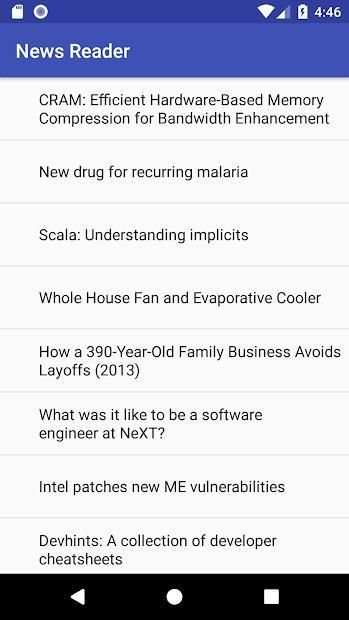 Hacker News App screenshot 2