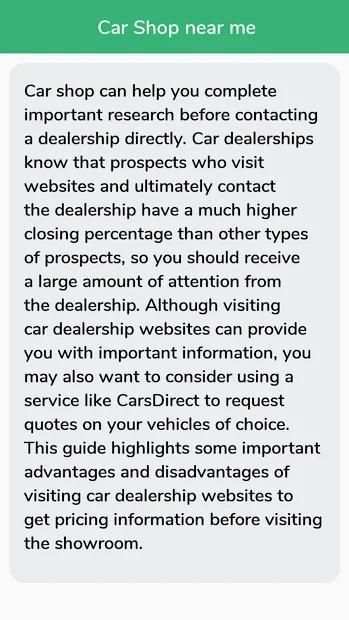 Car shops near me screenshot 4