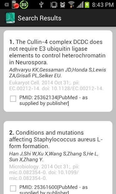 PubMed Search App स्क्रीनशॉट 5