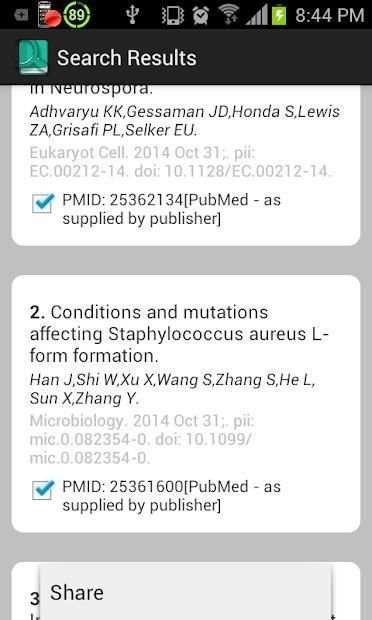 PubMed Search App स्क्रीनशॉट 4