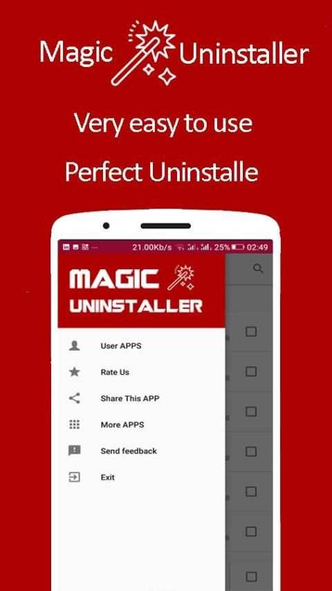 Magic uninstall apps (Remove & Clean) screenshot 1
