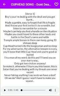 Cuphead Songs Lyrics screenshot 1