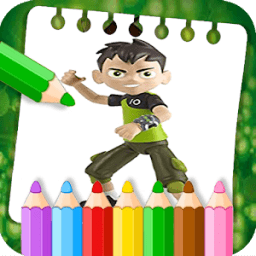 Learn to color Ben Alien ultimate 10 icon