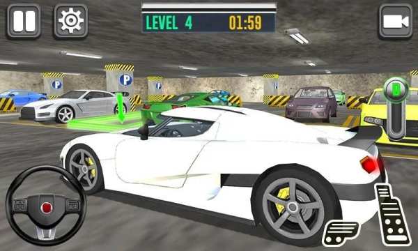 Realistic Auto Car Parking Dr. Driving In Garage स्क्रीनशॉट 4