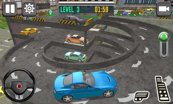 Realistic Auto Car Parking Dr. Driving In Garage स्क्रीनशॉट 3