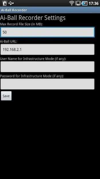 Ai-Ball AV Recorder screenshot 1