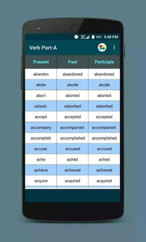 English Verbs स्क्रीनशॉट 2