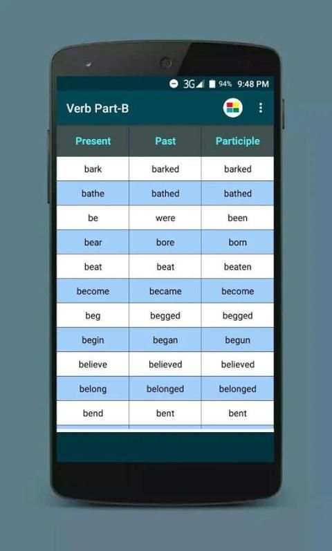 English Verbs स्क्रीनशॉट 3
